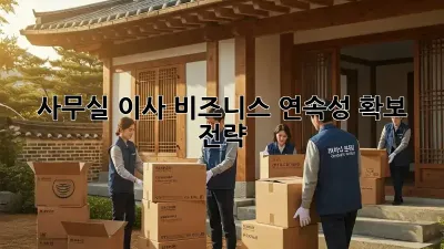사무실 이사? 비즈니스 연속성 확보 전략!